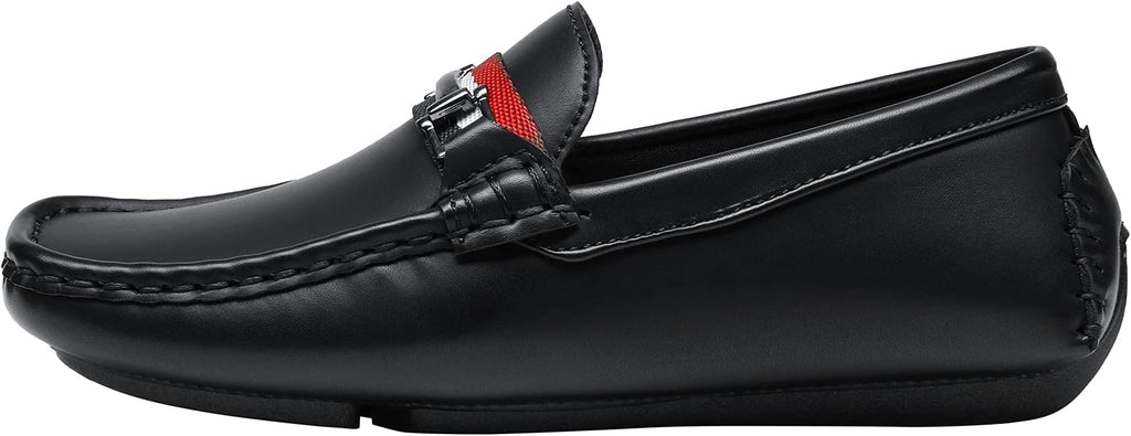 Bruno Marc Boys Leather Slip-On Loafers Dress Shoes for Kids, Lightweight Breathable School Shoes for Back to School, Comfort Fit Casual & Formal