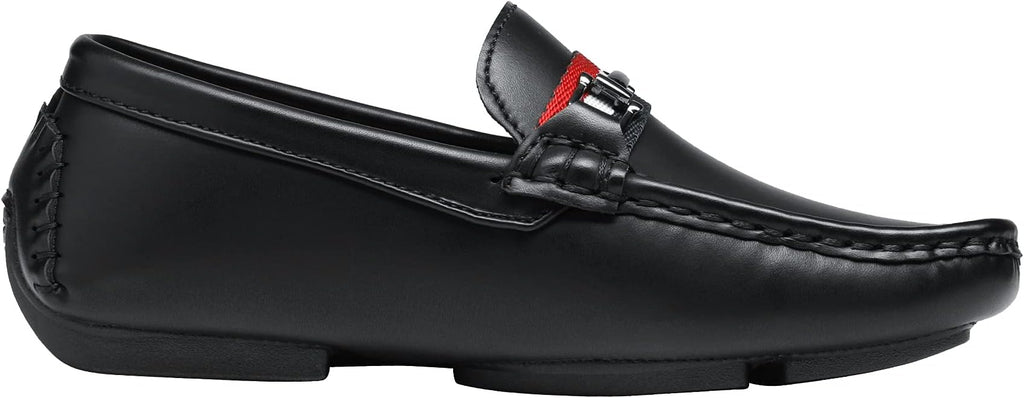 Bruno Marc Boys Leather Slip-On Loafers Dress Shoes for Kids, Lightweight Breathable School Shoes for Back to School, Comfort Fit Casual & Formal