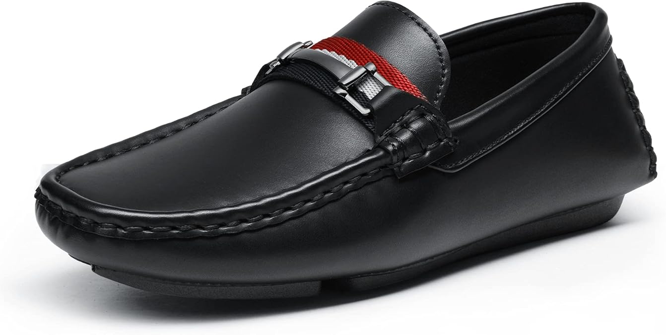 Bruno Marc Boys Leather Slip-On Loafers Dress Shoes for Kids, Lightweight Breathable School Shoes for Back to School, Comfort Fit Casual & Formal