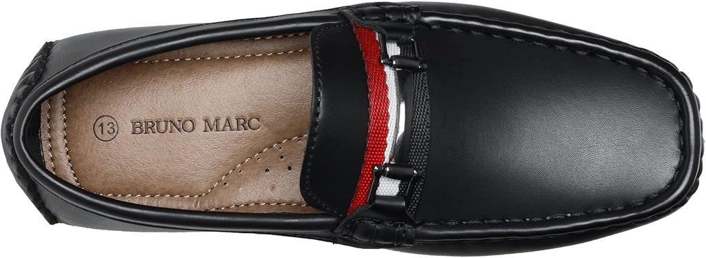 Bruno Marc Boys Leather Slip-On Loafers Dress Shoes for Kids, Lightweight Breathable School Shoes for Back to School, Comfort Fit Casual & Formal