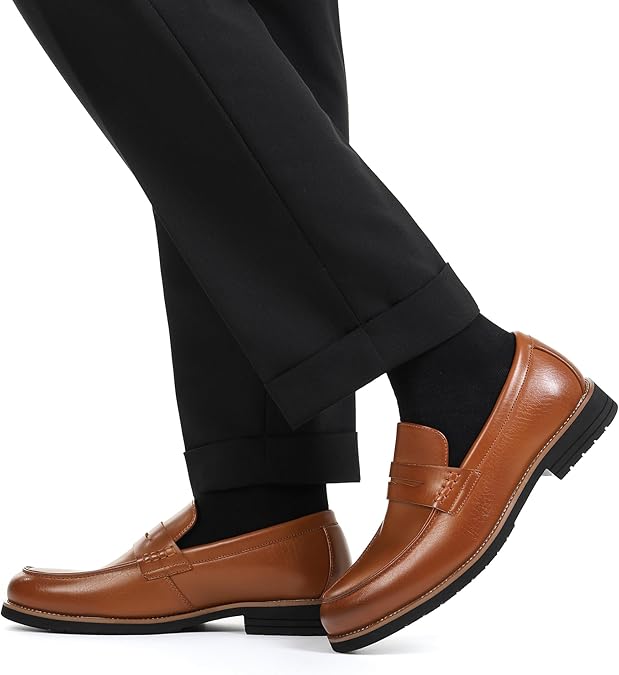 Bruno Marc Men's Slip-on Loafers Shoes Leather Shoes Size 10