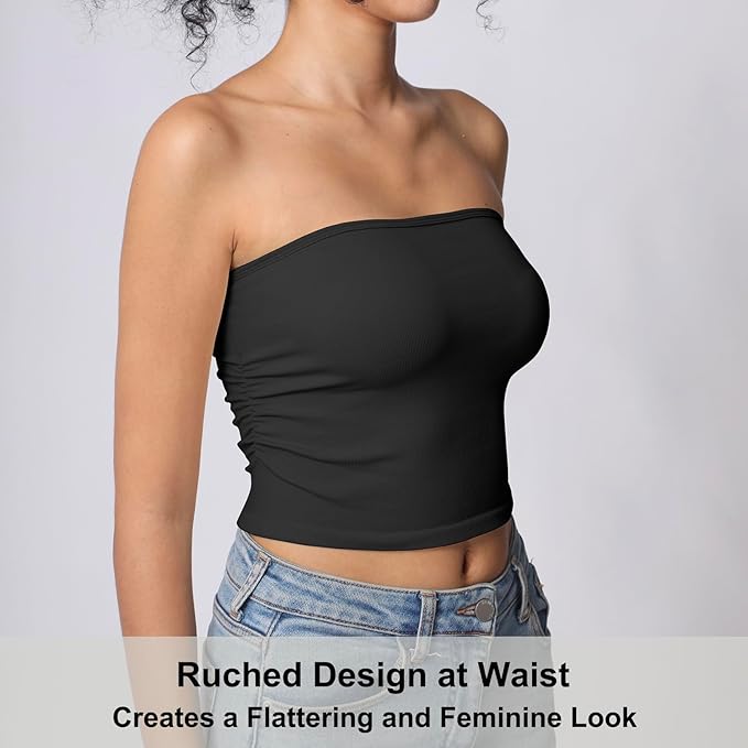 Tube Top, Versatile Crop Summer Basic Top