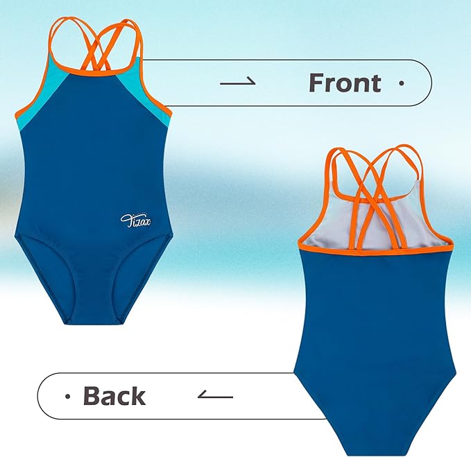 TIZAX Girls One Piece Swimsuit