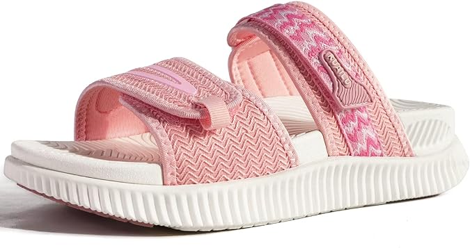 KuaiLu Womens Fashion Orthotic Slides Ladies Athletic Thick Cushion Recovery Sandals Adjustable Strap Slip On Walking Sandles With Comfortable Plantar Fasciitis Arch Support