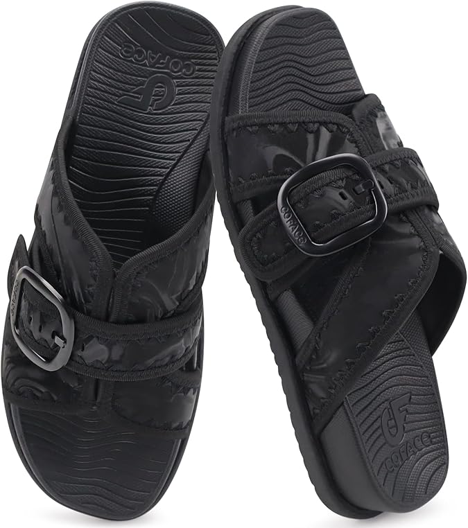 Womens Slide Sandals with Arch Support 2026 Ladies Woman Orthopedic Slides Comfortable Slip On Fashion Sandal