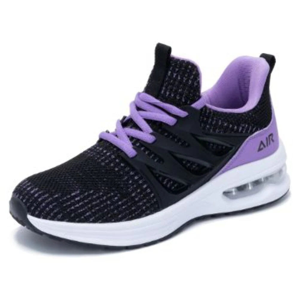 Women Trainers Walking Running Shoes with Air Cushion Platform Non Slip Tennis A