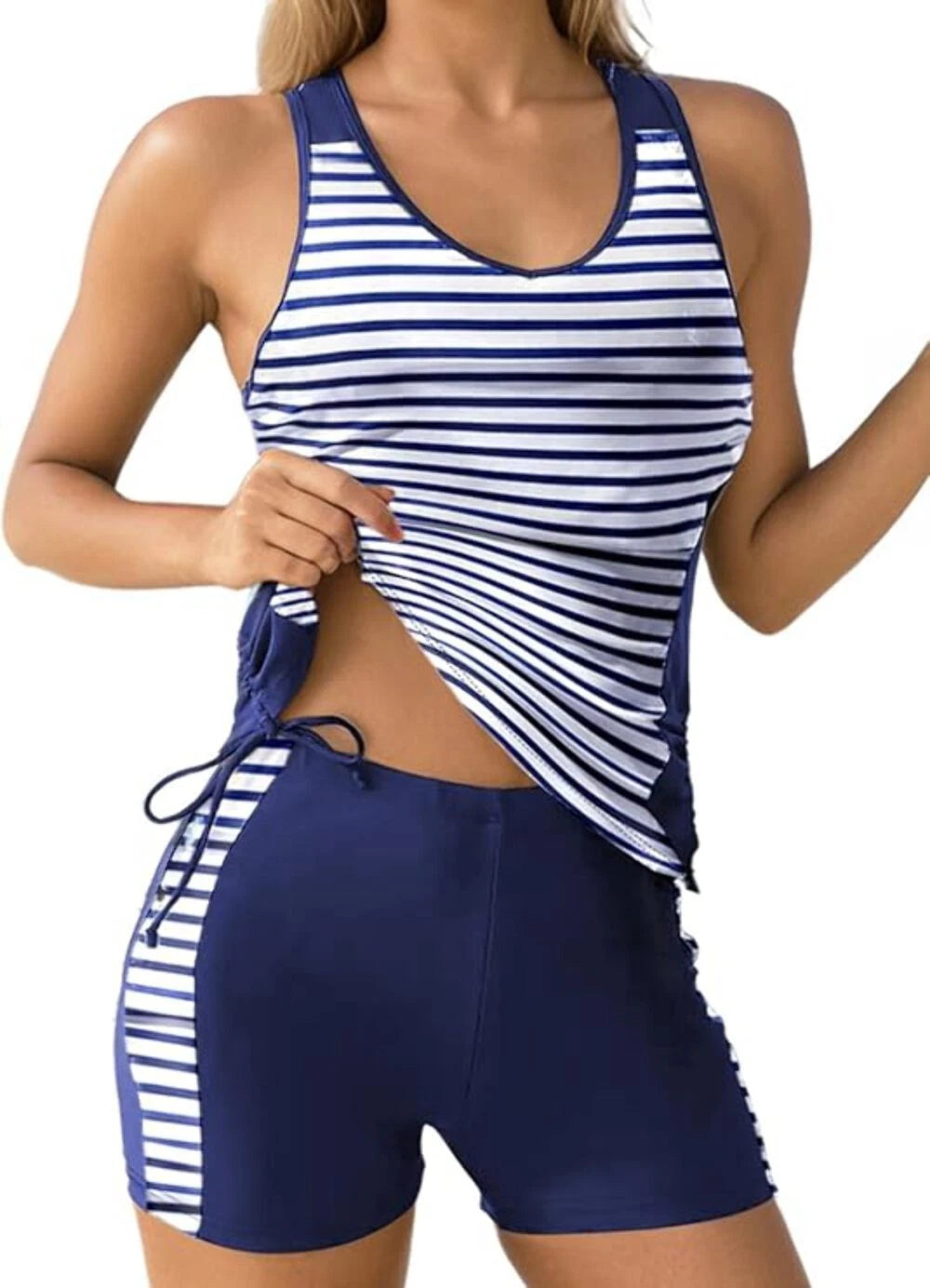 Dokotoo Women's Tankini Sets Two Piece Tops with Shorts Swimsuits for Women